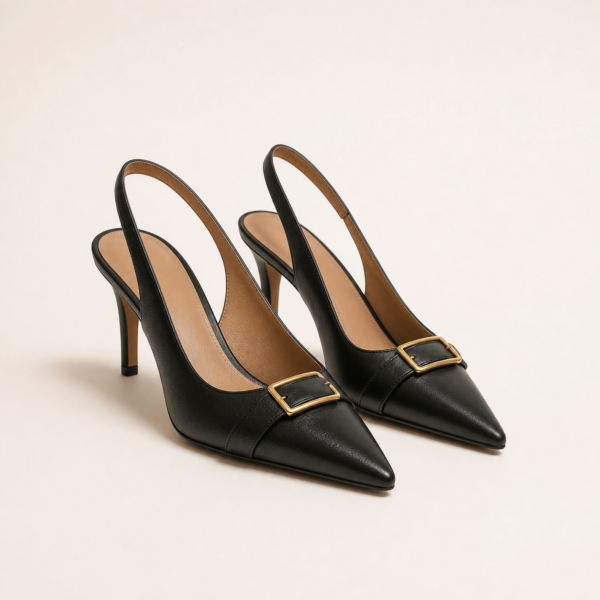 Hugo Slingback Leather Pumps