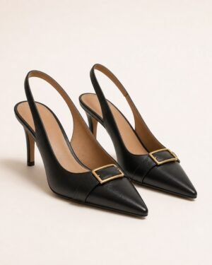 Hugo Slingback Leather Pumps