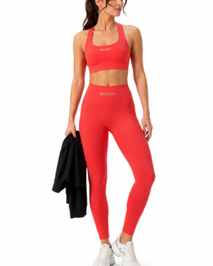 Intense power medium sports bra punch pink
