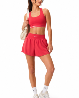 Icon sport 2 in 1 shorts wine blossom
