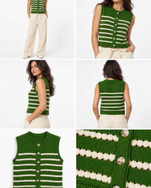 Crew Neck Vest Sugar