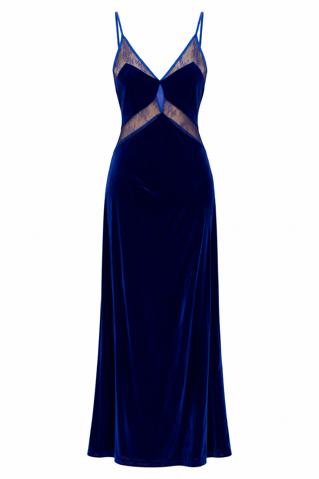 Smooth Velvet and Lace Lingerie Dress - Image 3